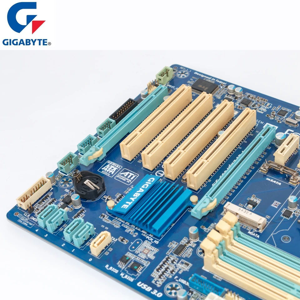 Оригинальная Материнская плата Gigabyte LGA 1155 DDR3 USB2.0 USB3.0 SATA3 P75 D3 32 ГБ для настольного