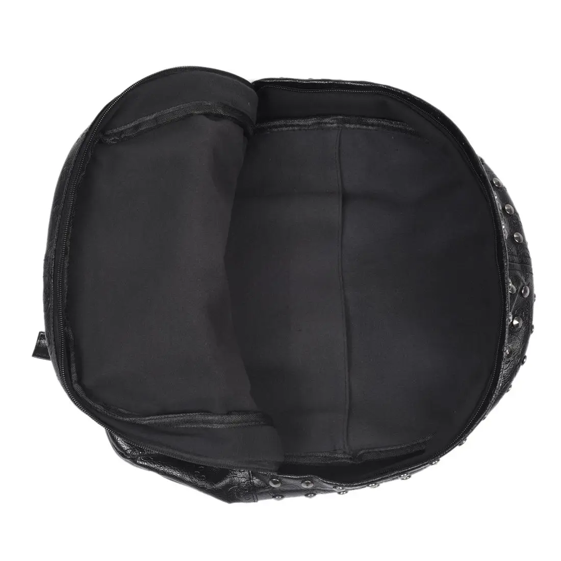 Сумка рюкзак черная с заклепками из искусственной кожи рисунком|backpack bag|fashion backpacks