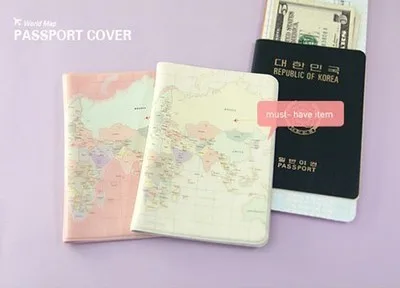 Новые продукты! Карта мира Обложка для паспорта модная дорожная Обложка для паспорта два вида цвета на выбор Размер 9,3*13,3 см