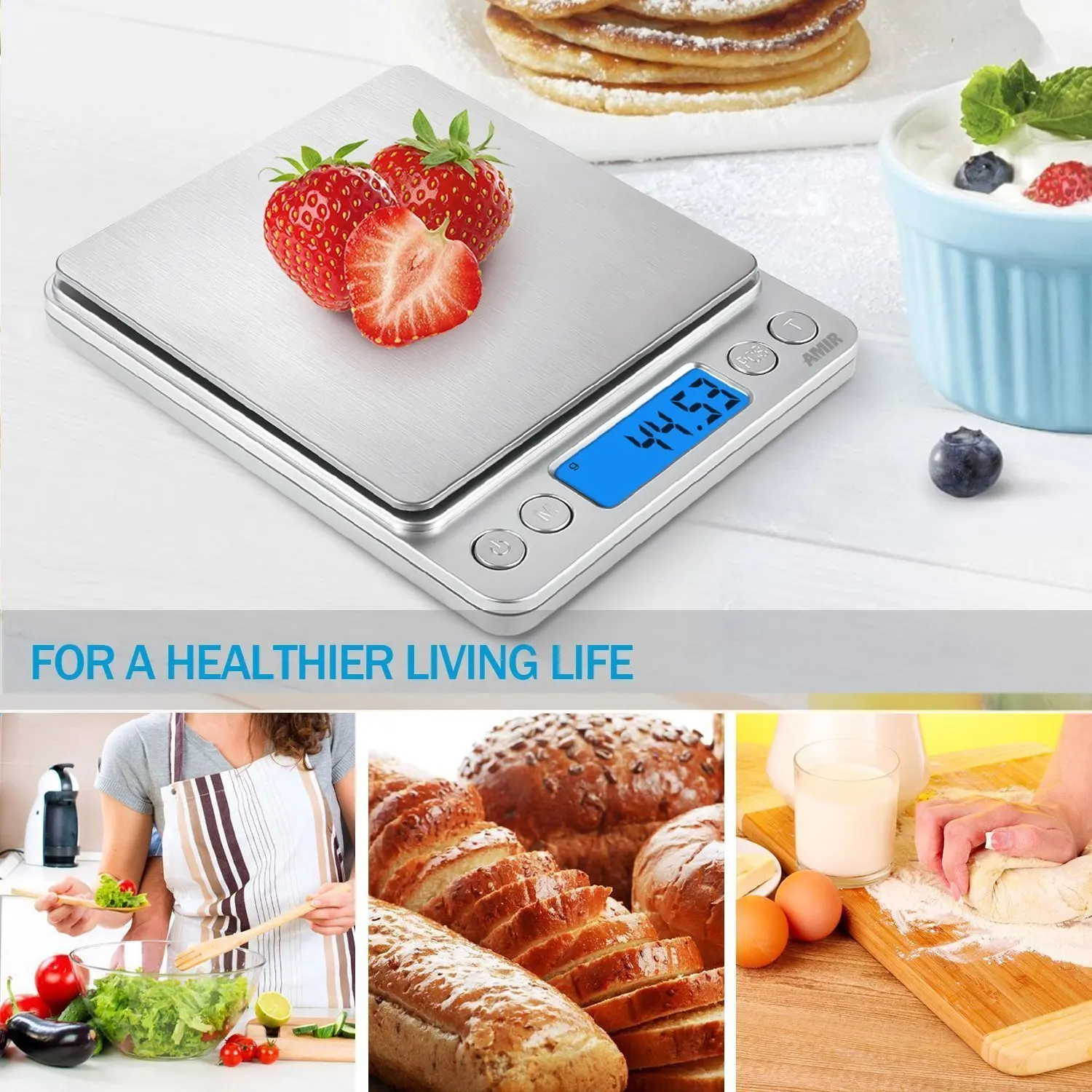 Digital Scale, 500g/0.01g Mini Pocket Measuring Scale, with Back-Lit LCD Display