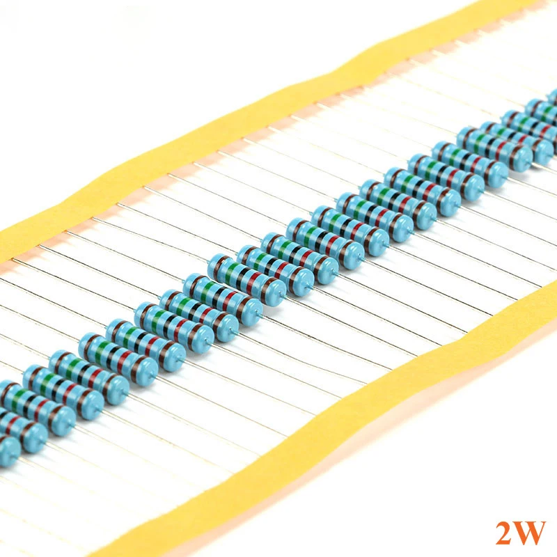 

20pcs 2W Metal film resistor resistance 1% 1R 2.2M 4.7R 10R 22R 47R 100R 220R 560R 1K 10K 100K 2.2 10 22 47 100 220 470 1M ohm