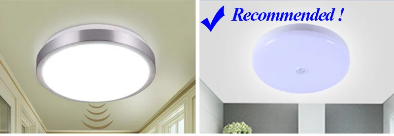Lâmpadas de Teto com Sensor de Movimento Luz de Teto Pir para Sala de Estar Lampada Levou Noite Iluminação Escadas Varanda Led 5 Luzes de teto