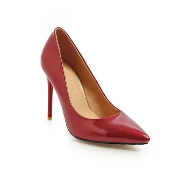 

2019 age season new sexy stilettos ultra-high with 31 - size of 46 yards pointed mouth shallow single woman shoes