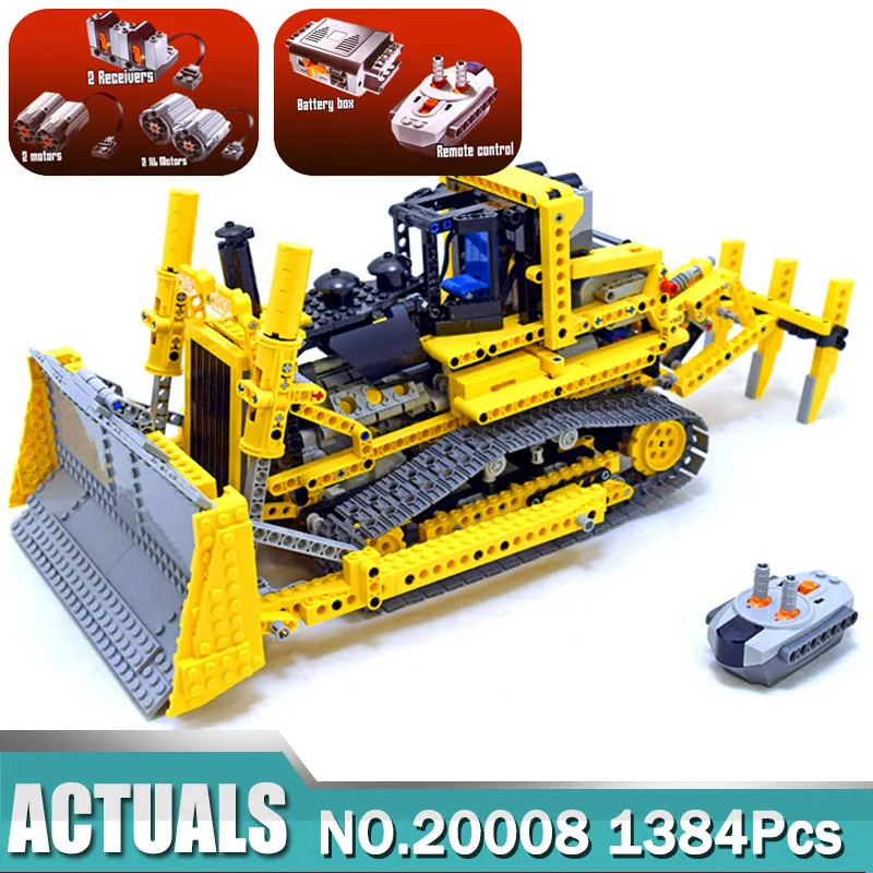 Technic 20008 дистанционный регулирующий с электроприводом бульдозер совместим 8275