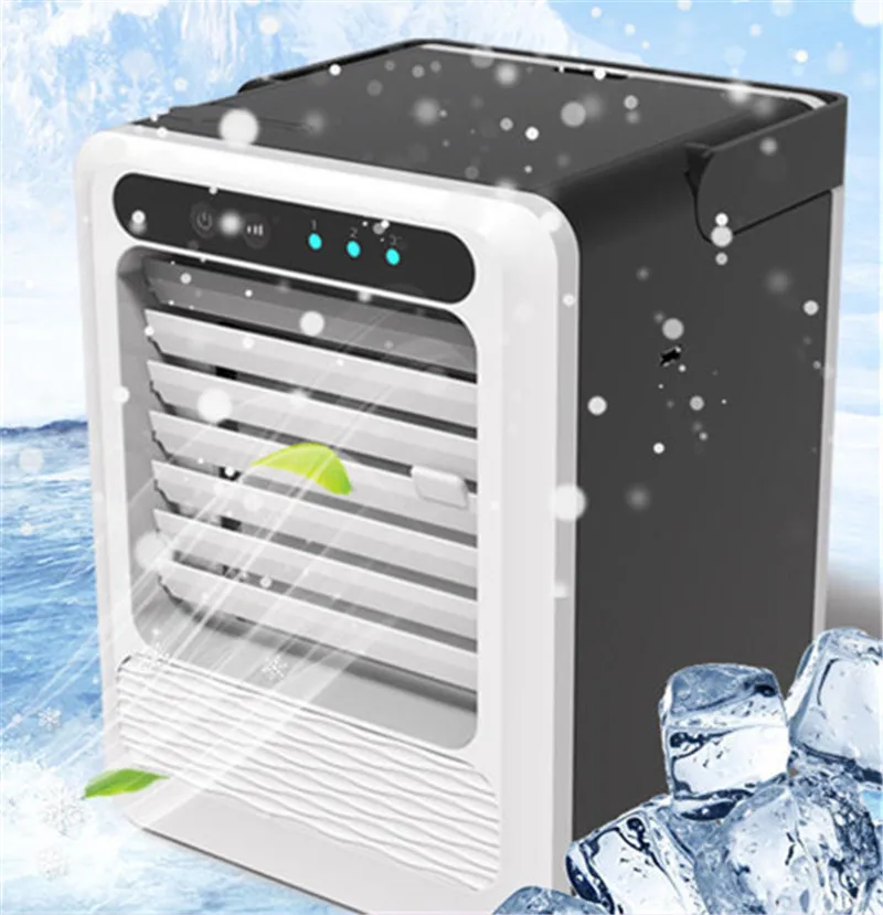 

Portable Car Air Cooler Mini Air Conditioner Negative Ion Fan Cooler Humidifier LED Light Car USB Mini Fan dropshipping