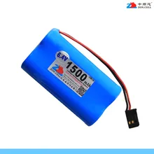 В ядре 6,4 V 1500mAh цилиндрическая литиевая железная фосфат батарея 18650x2 JR XG8 передатчик батарея литий-ионная аккумуляторная батарея