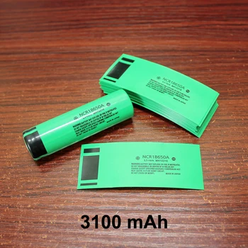 

100pcs/lot 18650 lithium battery package casing battery skin PVC heat shrinkable film battery cover 3100MAH