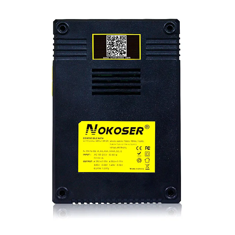 

Tablet Chargers NOKOSER D4 Digicharger LCD Intelligent Circuitry Global Insurance Li-ion 18650 14500 16340 26650 Battery Charger