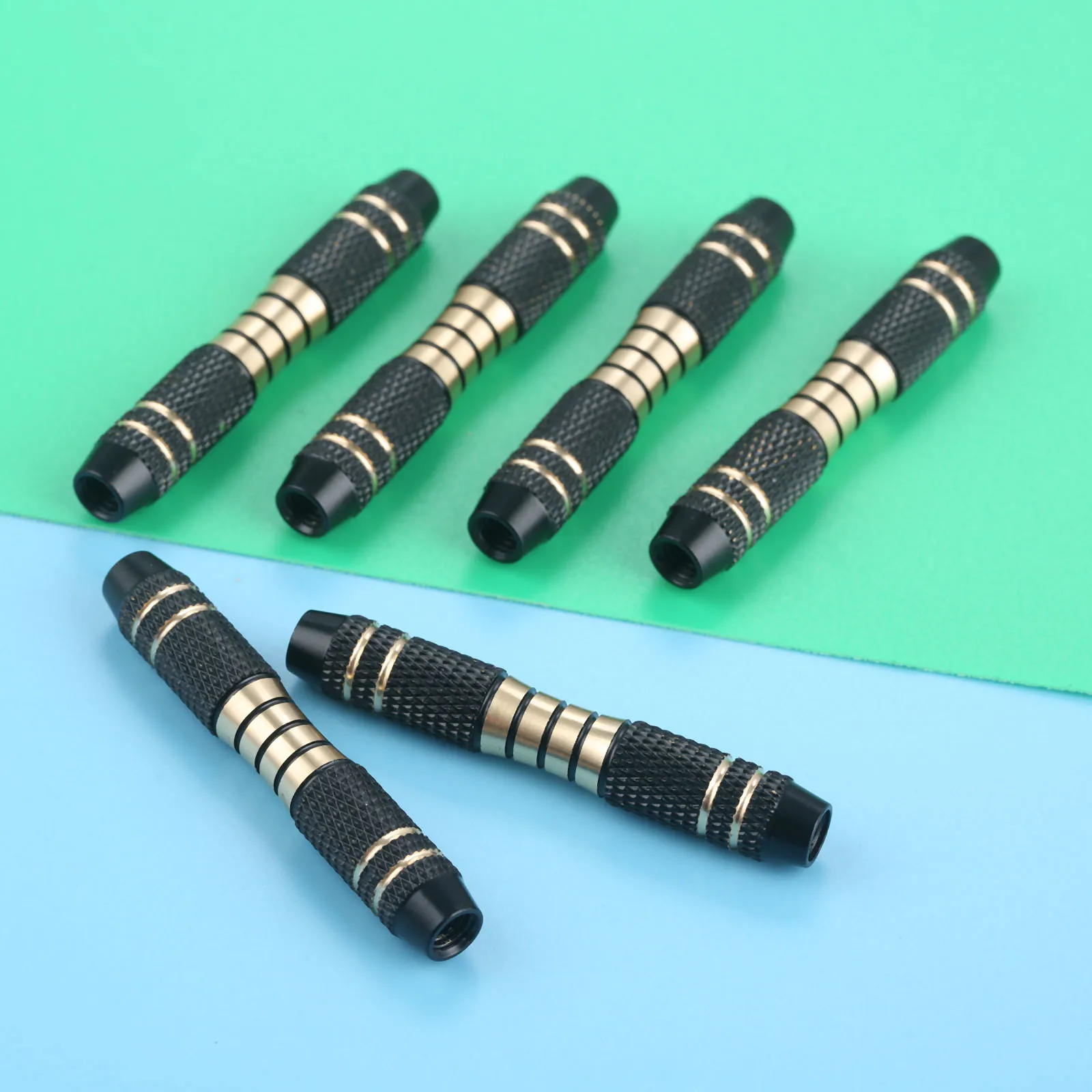 Professional Copper 6 Pcs 16g Grams Standard Thread Dart Barrels Set Darts Replacement Barrels For Soft Tip And Steel Tip Darts