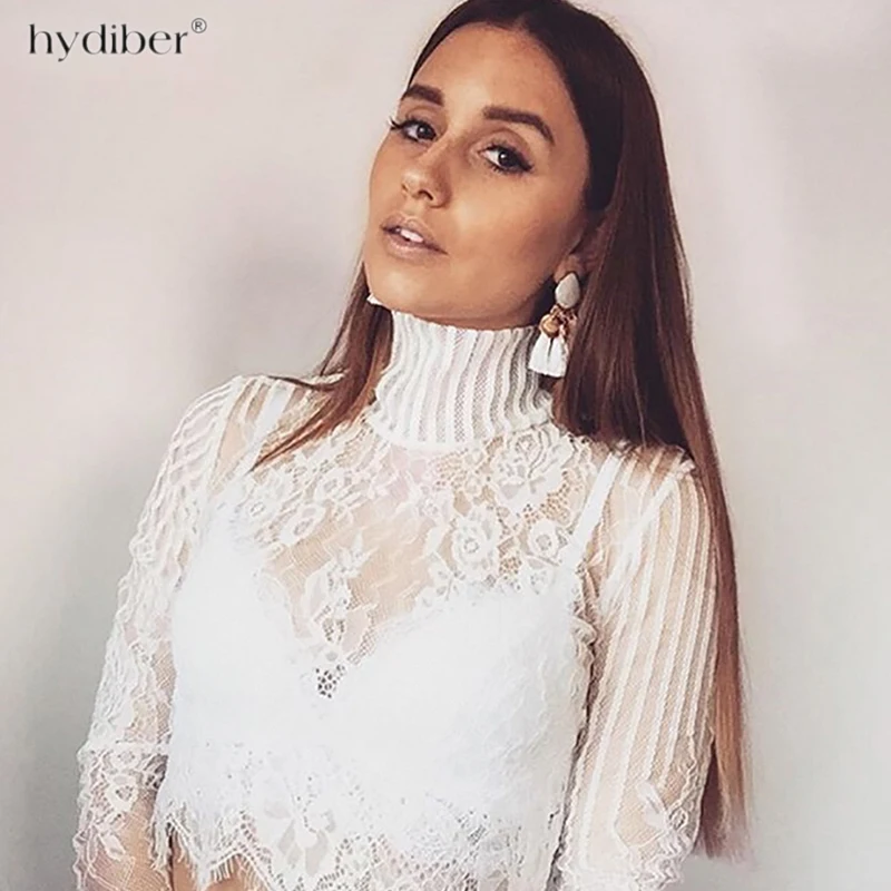 

2018 summer Ladies Sexy Lace Floral Long Sleeve Bralette Bralet Bra Bodycon Bustier Crop Tops T-Shirt Tees Unpadded Leotard top