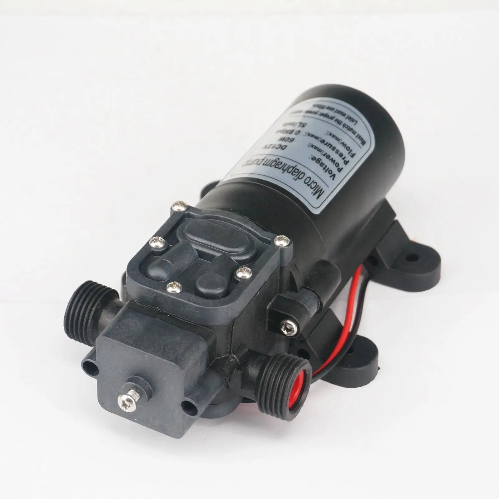 Электрический мембранный насос 1/2 &quotBSP Male DC 12 В/24 В 60 Вт самовсасывающий усилитель
