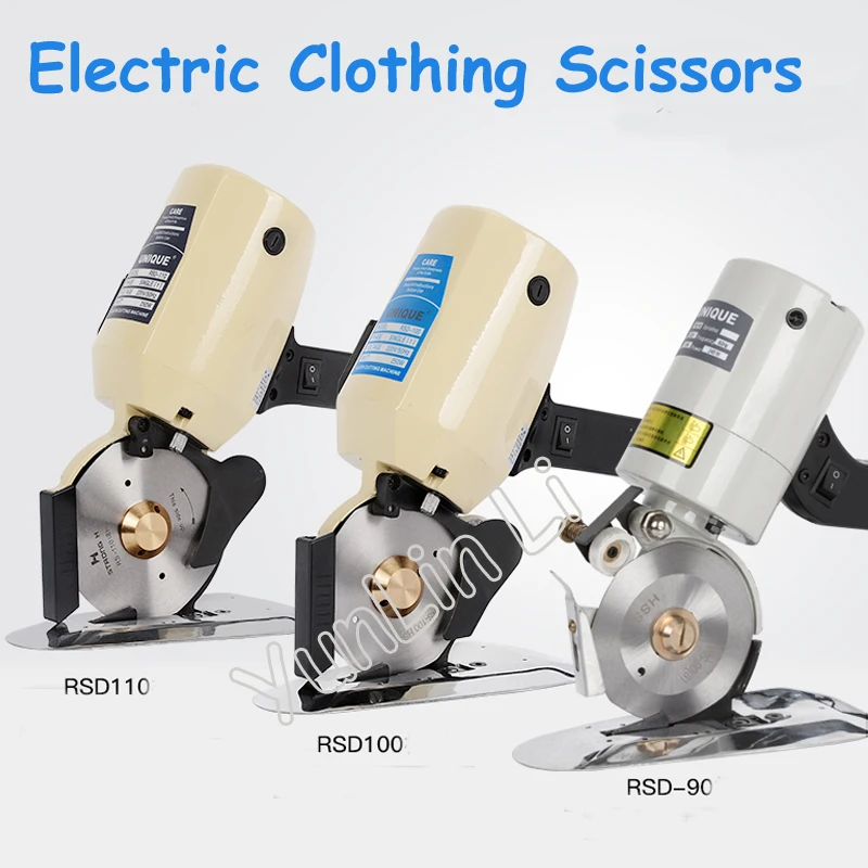 

Electric Circular Knife Cutting Machine Hand-held Garment Clothes Cutter Electric Round Knife Cutting Scissors RSD-110