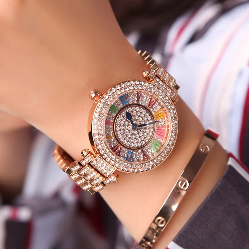 

Fashion Trend Quartz Waterproof Steel Belt Fashion Metal Wrist Womens Fashion Women Watch