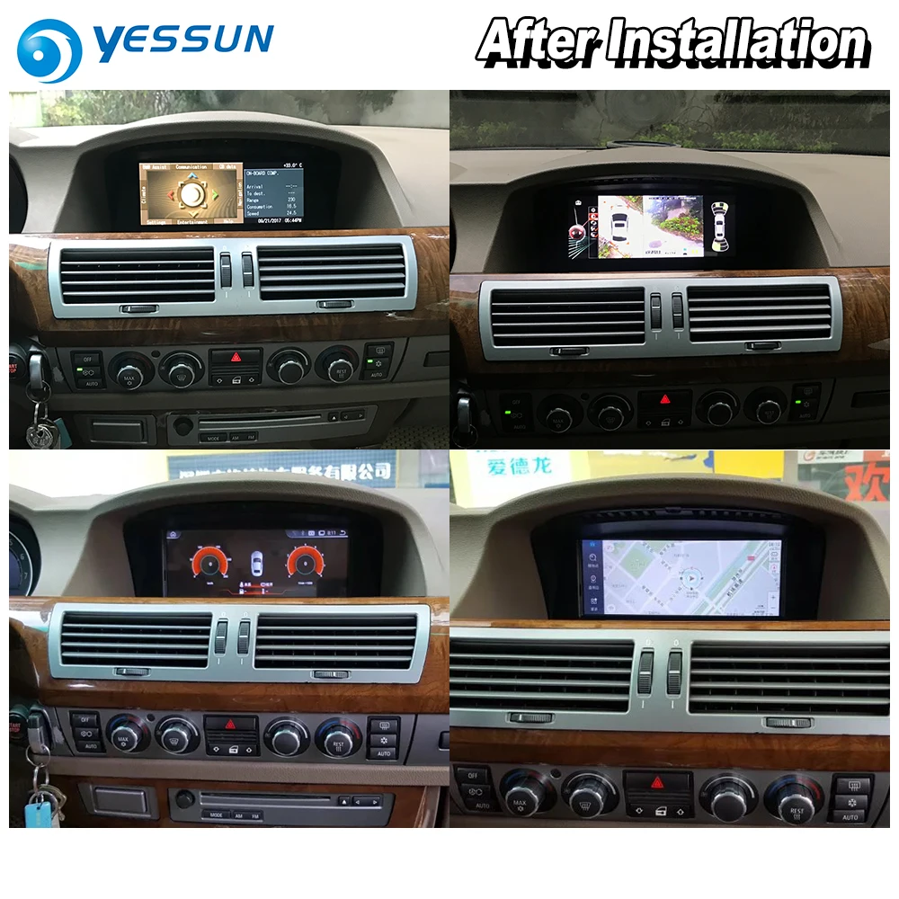 Top YESSUN For BMW 7 E65 E66 2001~2008 Car Android Carplay original style GPS Navi map Navigation Player Media Hi-Fi Wifi No DVD 3