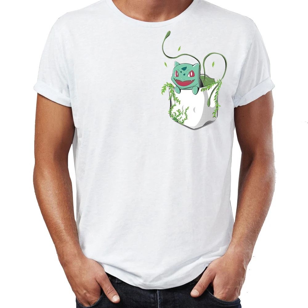 

Men's t-shirt Pokemon Starters Pocket Version Mewtwo Gengar Pikachu Charmander Squirtle Bulbasaur Gaming Gamer Tshirt Tees Tops