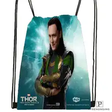 Custom Tom-Hiddleston-Loki Drawstring Backpack Bag for Man Woman Cute Daypack Kids Satchel (Black Back) 31x40cm#20180611-03-143