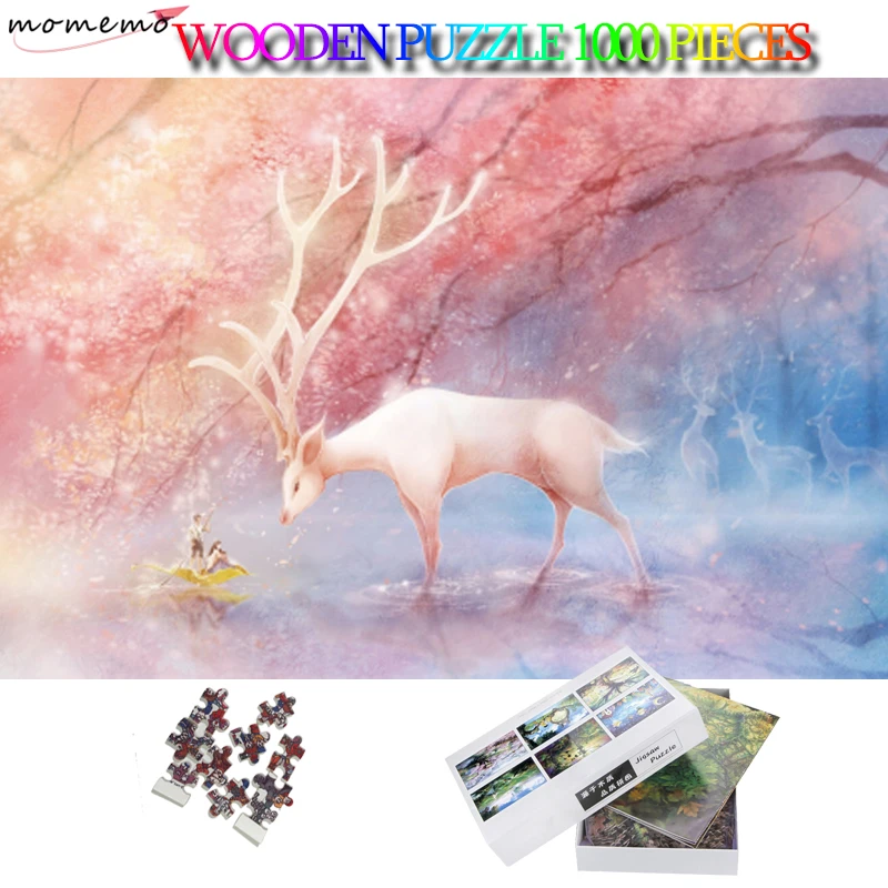 Momemo Pink Rusa Di Mimpi Orang Dewasa Mainan Puzzle 1000 Buah Kecantikan  Landscape Jigsaw Puzzle 2D Teka Teki Untuk Orang Dewasa Remaja Anak Anak  50*75Cm|Teka-Teki| - Aliexpress