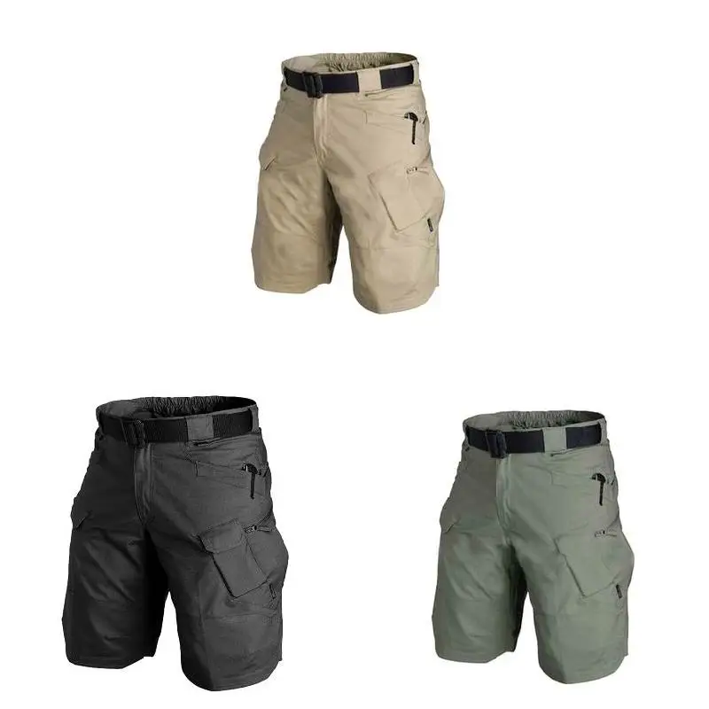 Мужские городские военные карго шорты хлопок Открытый Камуфляж Короткие брюки PO66