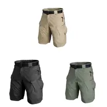 Мужские городские военные карго шорты хлопок Открытый Камуфляж Короткие брюки PO66