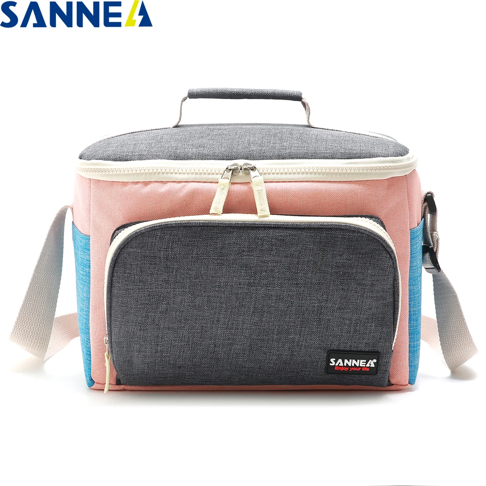 Design de Moda Bolsa de Almoço Sanne Novo Almoço Bolsa Isolado Térmico Tecido Fosco Multifuncional Portátil 2020