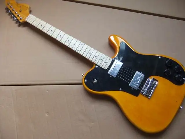 New Arrival STR Electric Guitar Alder Body And Maple Neck In Yellow 100720-22