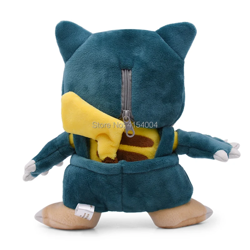 Аниме Пикачу Косплей Snorlax Tyranitar Pikachu Peluche Плюшевые игрушки Рождественский подарок для детей стиль