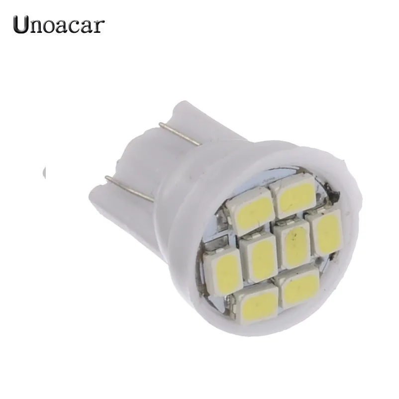 10 шт. T10 8SMD 1206 3020 светодиодные огни W5W светофоры для чтения Автомобильные фонари 12В