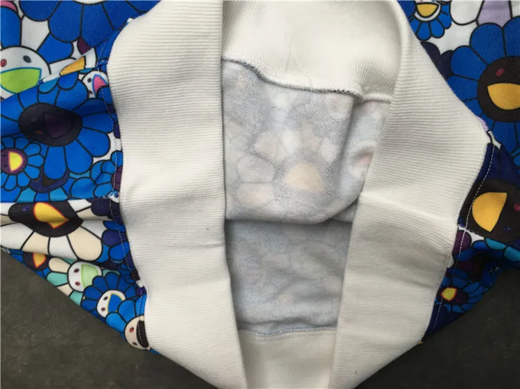 Новинка 19ss Мужская Улыбка подсолнуха толстовки с капюшоном толстовки бархатные хлопковые драки толстые флисовые уличные хип хоп# H63