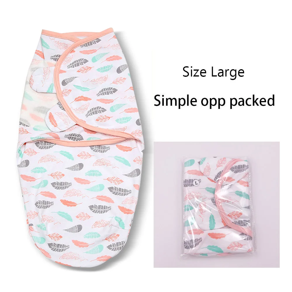 Feathers Large Подгузники, похожие на лето swaddleme, органический хлопок, младенческий parisarc, детский конверт, пеленальный конверт, Пеленальный спальный мешок, спальный мешок - Цвет: Feathers Large