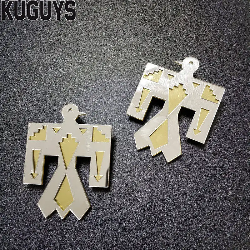 KUGUYSFashionAcrylicJewelryMirrorLargeBirdStudEarringsfor