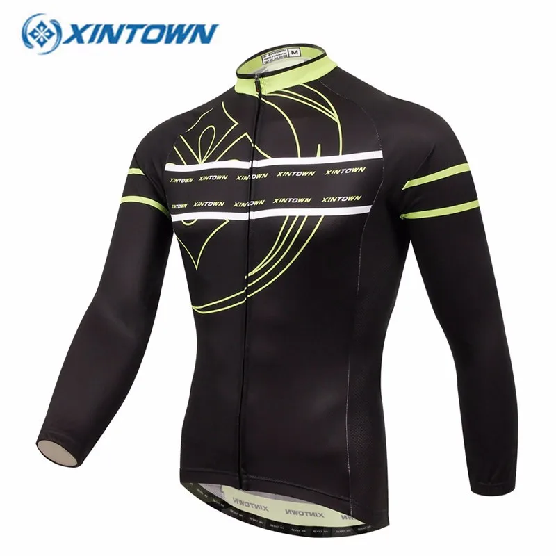 XINTOWN Велоспорт Джерси зимний длинный велосипед тепловой флис Ropa Roupa De Ciclismo Invierno Hombre Mtb Одежда 17 цветов