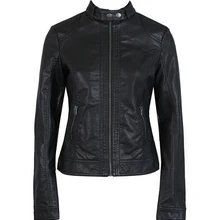 Новинка, модная женская куртка, Европейская мода, кожаная куртка Pimkie, для чистки, из искусственной кожи, мотоциклетная куртка