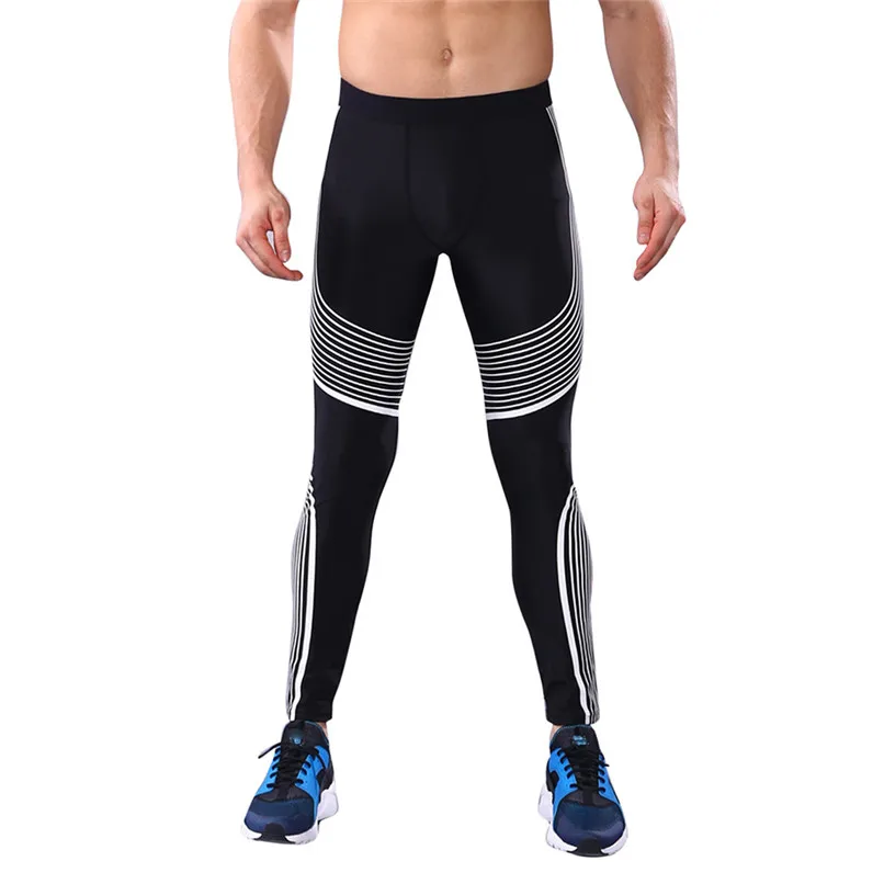 

Men Yoga Pants Running Sports Tights Man Workout Leggings Fitness Gym Jogging Basketball Training Pants Quick Dry #F40ST21