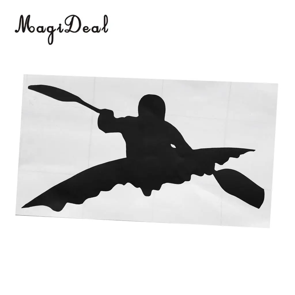 MagiDeal Funny Kayak Paddle Canoe Car Sticker Decal Acce for Kayaking Water Sport Canoe Boating Wall Window Car Boat Application