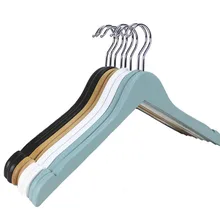 Hangerlink белого и синего цвета деревянная вешалка для одежды для рубашки мальчиков платье, вешалка для костюма, вешалка, рубашка(10 шт./лот