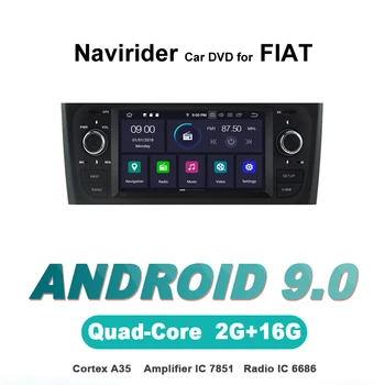 

touch screen OTOJETA Android 9.0 car dvd player FOR FIAT OIDPUNTO DECKLESS HU car accessories gps Multimedia radio tape recorder