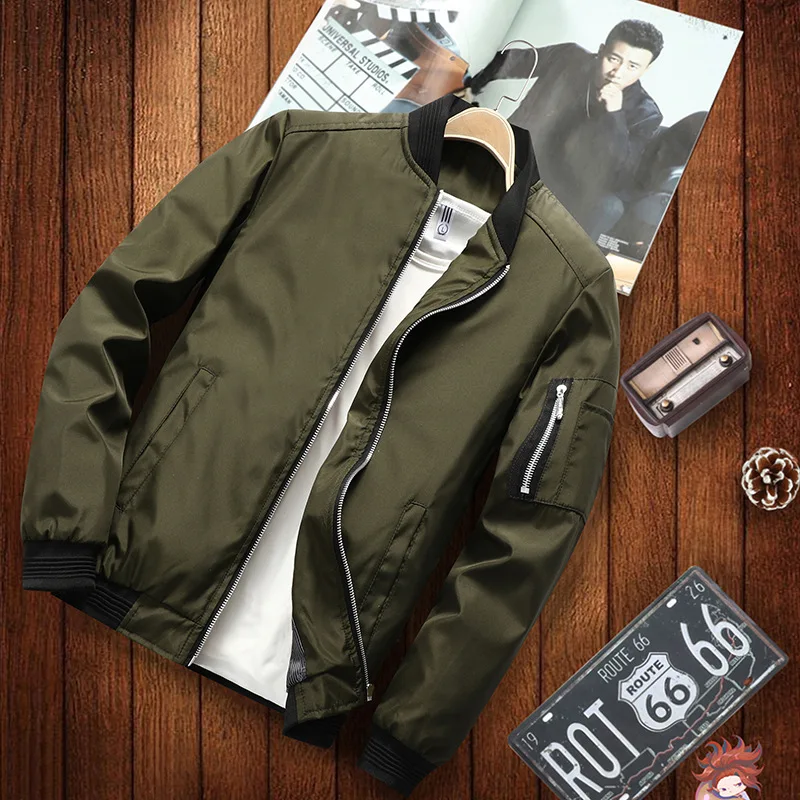 discounted 2019 new jacket loose men's bomber jacket men's casual hip hop baseball collar print fashion jacket