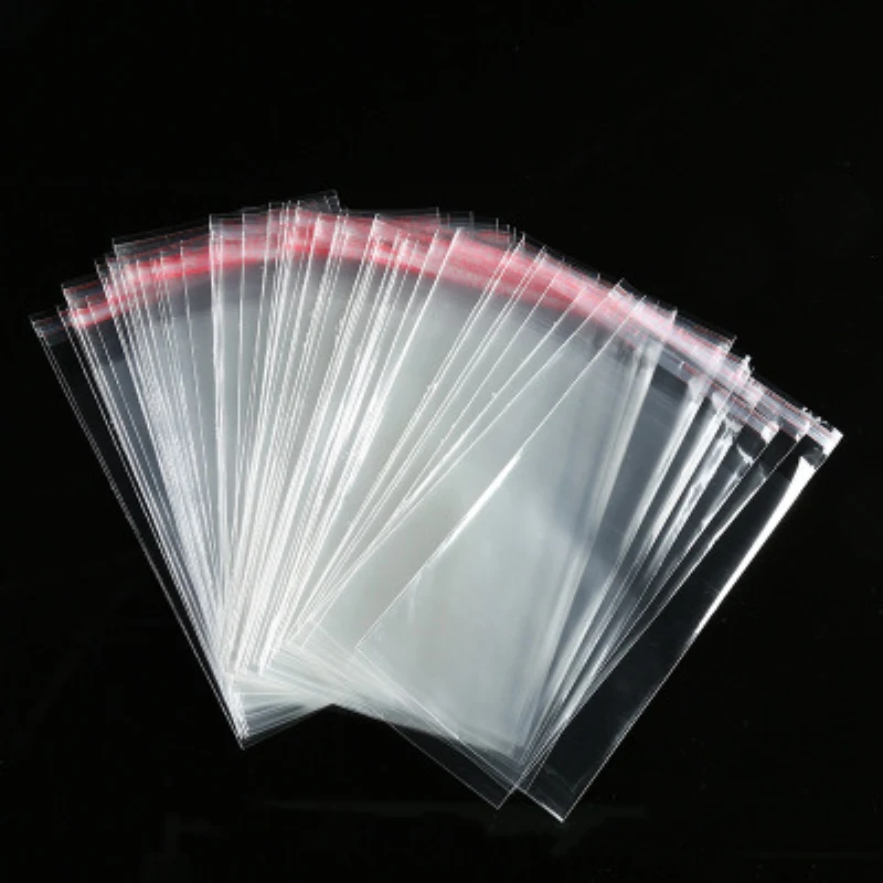 Clear Self-adhesive Cake Bag Self Sealing Small Plastic Bags for Candy Packing Resealable Cookie Packaging Transparent Gift | Дом и сад