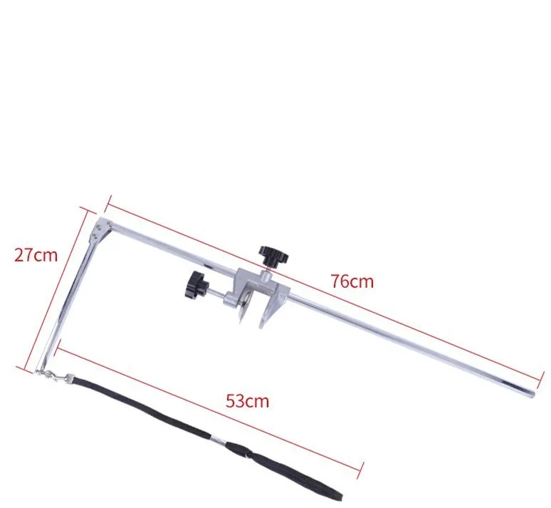 Складная рукоятка для ухода за кошкой и собакой 76 см из нержавеющей стали для ухода за домашними животными Настольный подвесной кронштейн с петлей для домашних животных