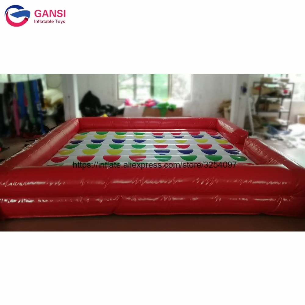 Right Foot And Left Hand Games Twister Mattress 5X5m Inflatable Giant Twister Game For Outdoor Event