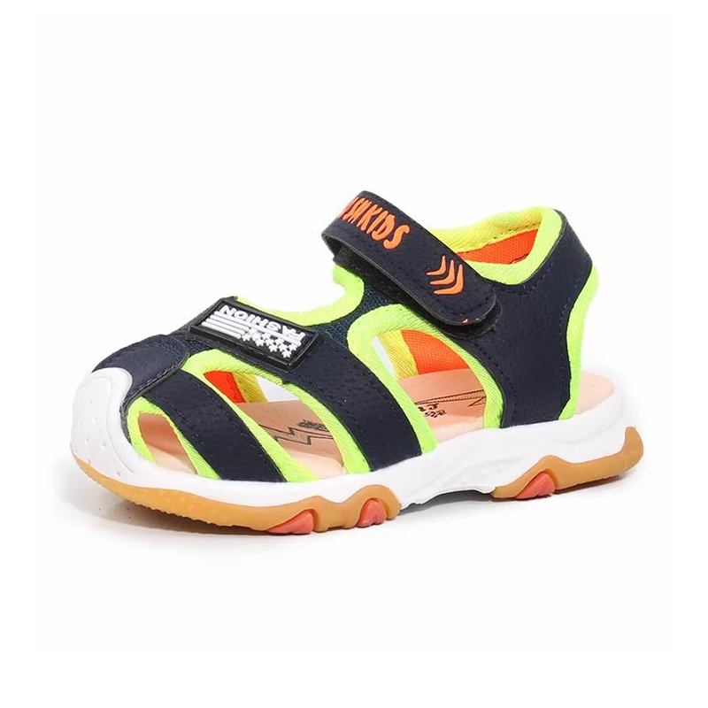 

COZULMA Kids New Outdoor Beach Sandals Boys Summer Sandals Shoes Flat With Fashion Cloth Soft Bottom Girls Sandals Size 21-30