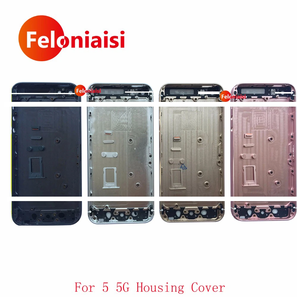 10Pcs/lot High Quality For IPhone 5 5G 5S SE Housing Battery Cover Door Rear Chassis Frame Back | Мобильные телефоны и