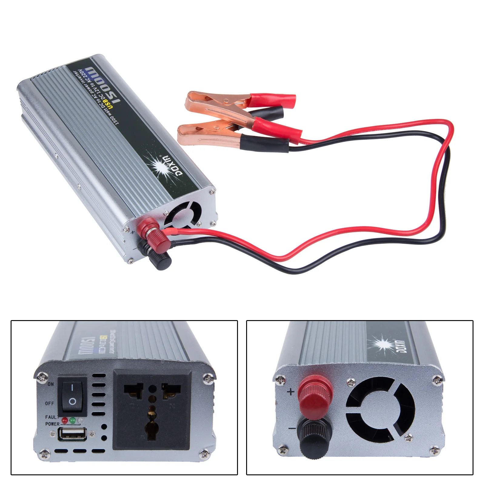 1500W Car Inverter 12v 220v with USB Charger Converter Adapter Voltage
