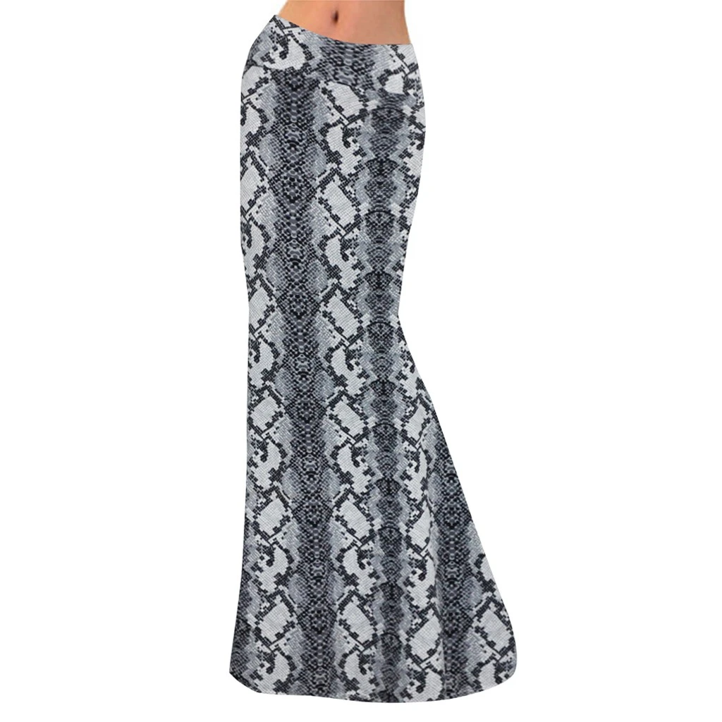 snake maxi skirt