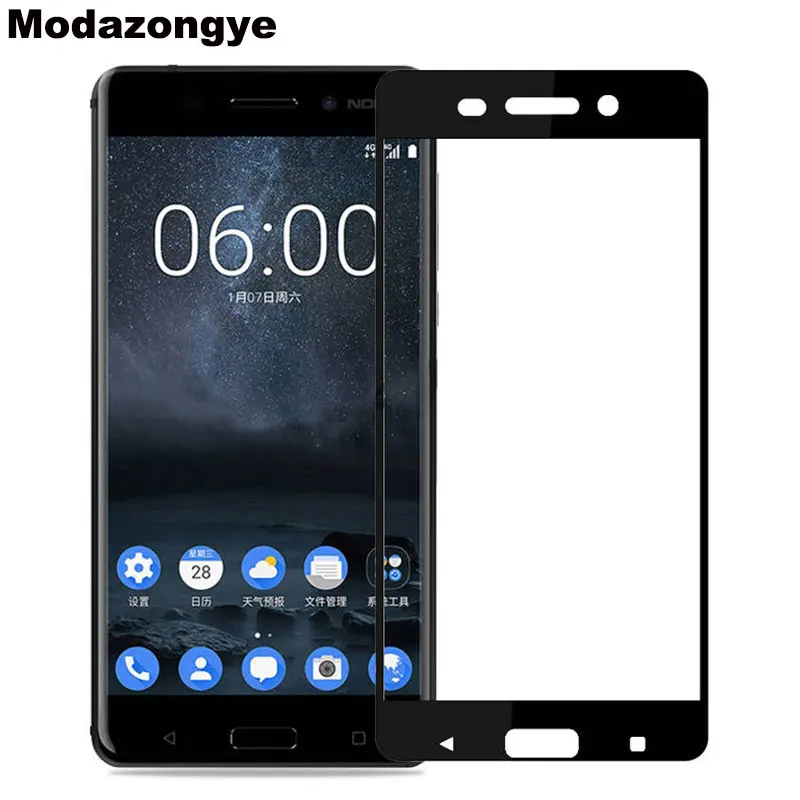 Закаленное стекло для Nokia 5 2017 Защита экрана TA-1053 TA-1008 Nokia5 полное покрытие |