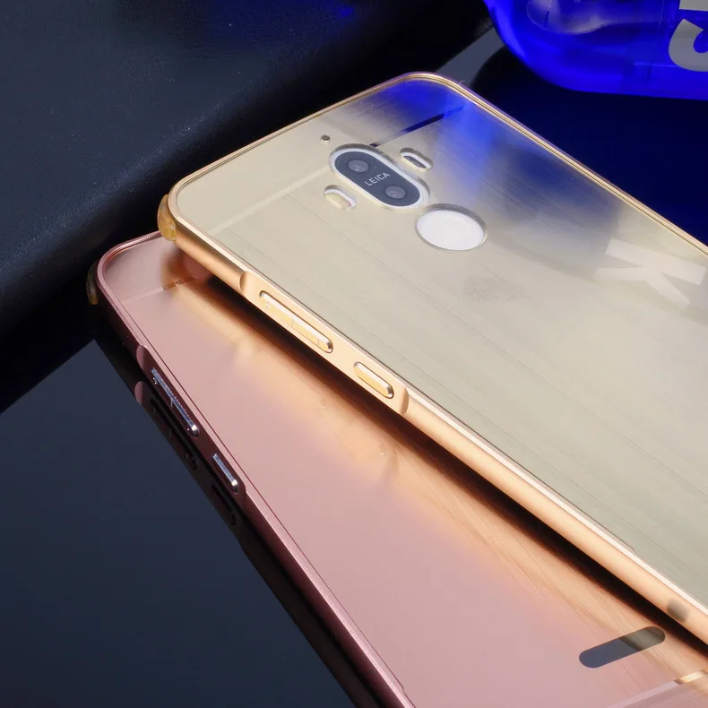 Чехол для huawei mate 9 Honor 8 Lite, ультратонкая металлическая алюминиевая рамка, пластиковая чехол для huawei P8 Lite mate 9