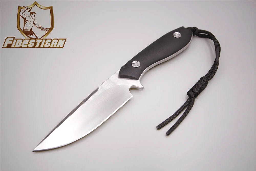 

2017 new D2 outdoor survival hunting tactical knife pocket fixed blade army knife microtech EDC tops knife G10 handle Drawing