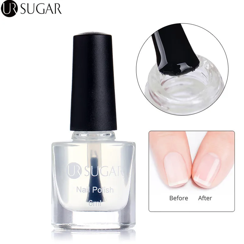 

UR SUGAR 6ml Base Coat Water Based Nail Lacquer Fruity Dry Easily Transparent Base Coat Nail Art Polish Varnish Manicure