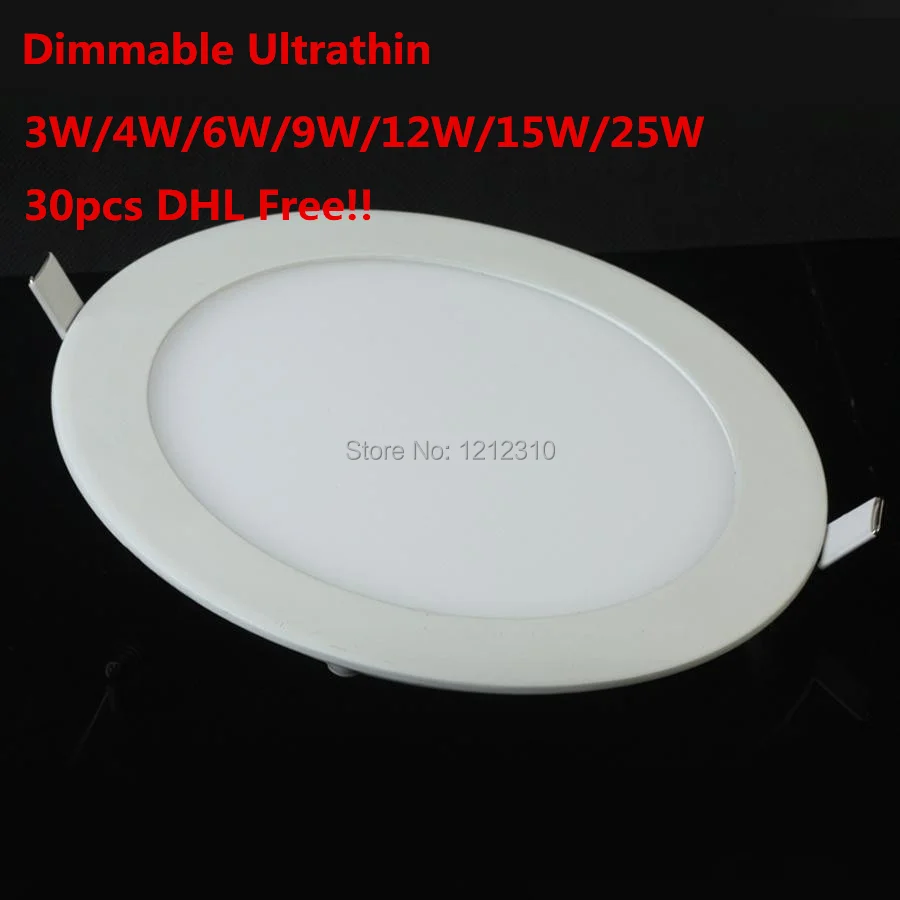 

Dimmable Led Downlights 25W AC110V- 220V LED Ceiling Downlight 2835 Lamps Led Ceiling Lamp Home Indoor Lighting Free shipping