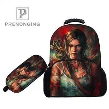 

Custom 17inch tomb-raider- Backpacks Pen Bags 3D Printing School Women Men Travel Bags Boys Girls Book Computers Bag#1031-11-33